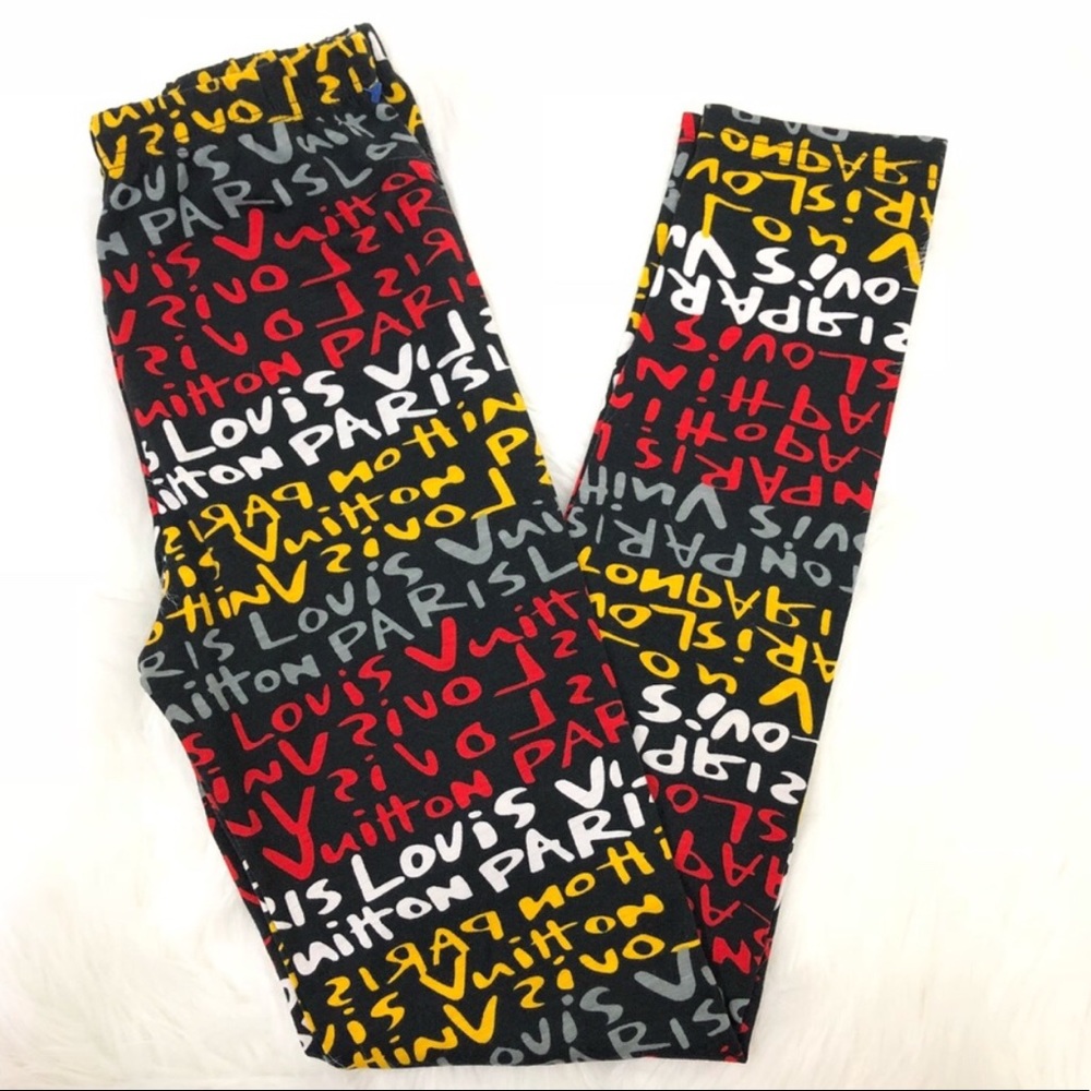 Louis Vuitton Graffiti Logo Leggings